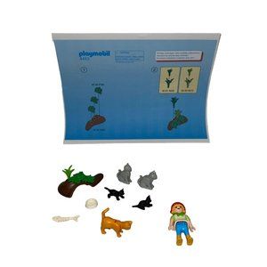 Playmobil 4493 2005 Geobra Cat Family Instructions Animal Plants Fish Bowl
